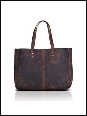Leather Tote Bag Satchel Handbag Shoulder Purse Travel Shopping